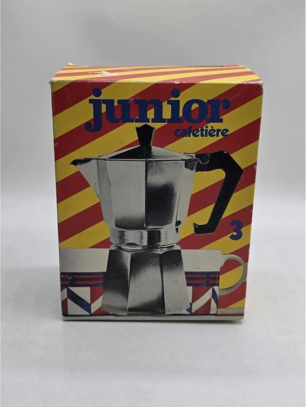 Vintage Junior Express Moka Pot | 3-Cup Espresso Maker | Made in Italy